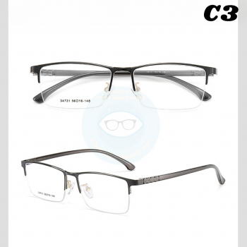 Gọng kim loại nam mã 34731